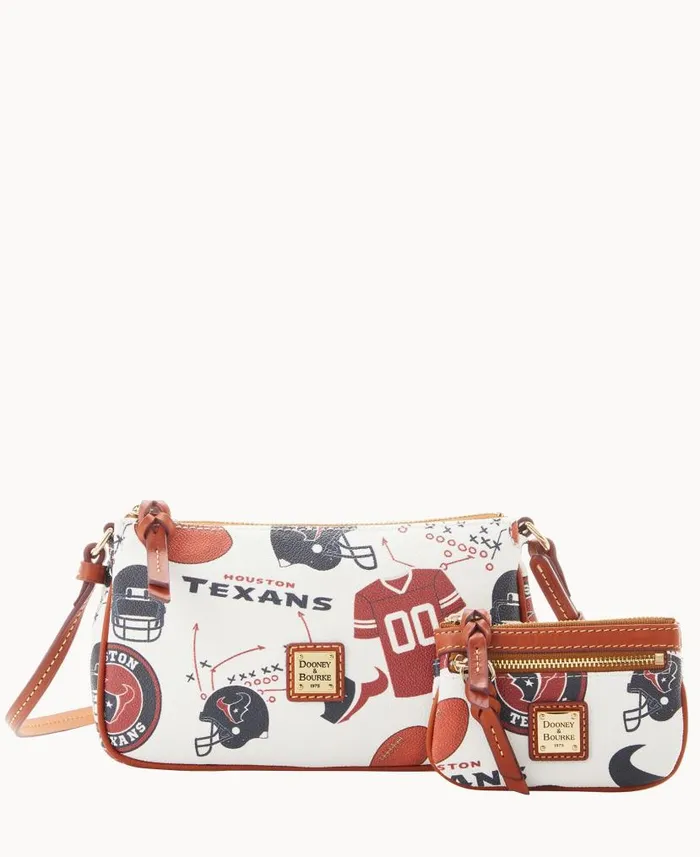 Dooney and Bourke NFL Texans Lexi Crossbody Sm Coin Case Texans WomenMen Crossbodies Dooney and Bourke NFL Texans Lexi Crossbody Sm Coin Case Texans WomenMen Crossbodies