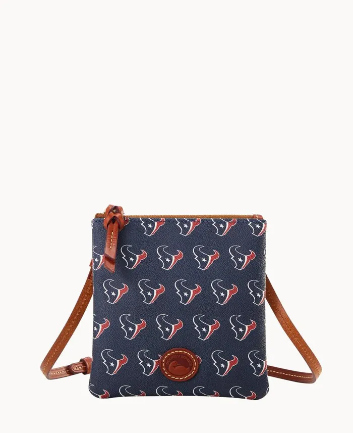 Dooney and Bourke NFL Texans Small North South Top Zip Crossbody Texans WomenMen Crossbodies Dooney and Bourke NFL Texans Small North South Top Zip Crossbody Texans WomenMen Crossbodies