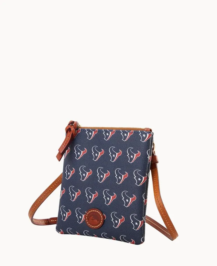 Dooney and Bourke NFL Texans Small North South Top Zip Crossbody Texans WomenMen Crossbodies Dooney and Bourke NFL Texans Small North South Top Zip Crossbody Texans WomenMen Crossbodies