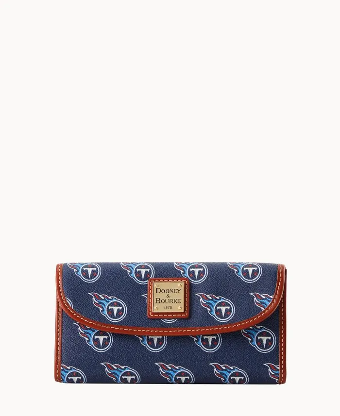 Dooney and Bourke NFL Titans Continental Clutch Titans WomenMen Wallets