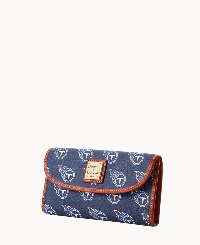 Dooney and Bourke NFL Titans Continental Clutch Titans WomenMen Wallets