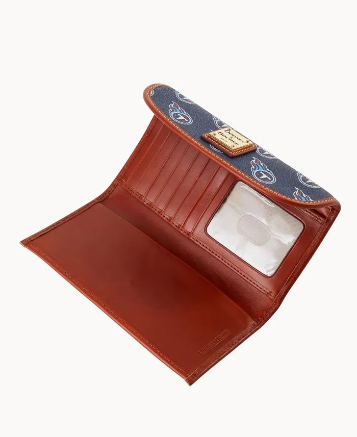 Dooney and Bourke NFL Titans Continental Clutch Titans WomenMen Wallets