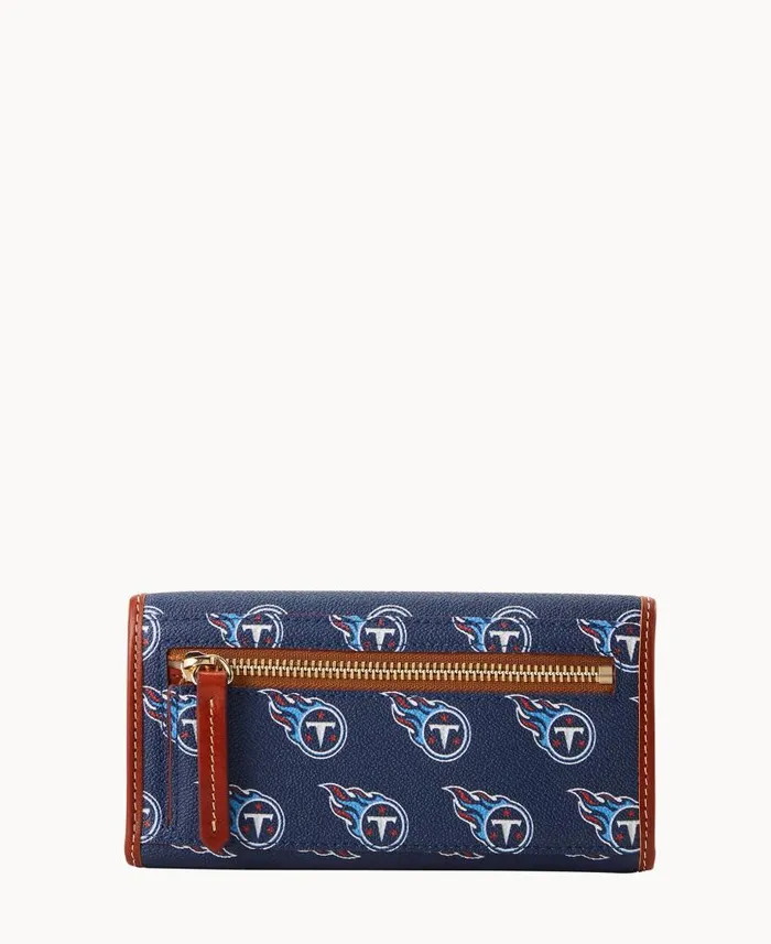 Dooney and Bourke NFL Titans Continental Clutch Titans WomenMen Wallets