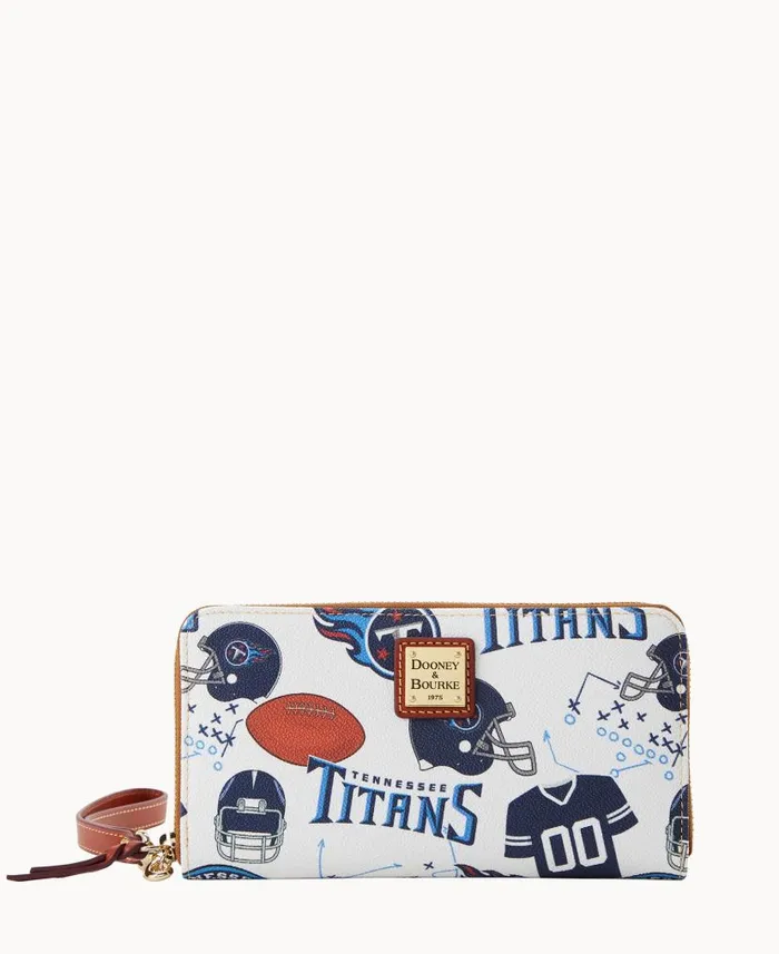 Dooney and Bourke NFL Titans Large Zip Around Wristlet Titans WomenMen Wallets Dooney and Bourke NFL Titans Large Zip Around Wristlet Titans WomenMen Wallets