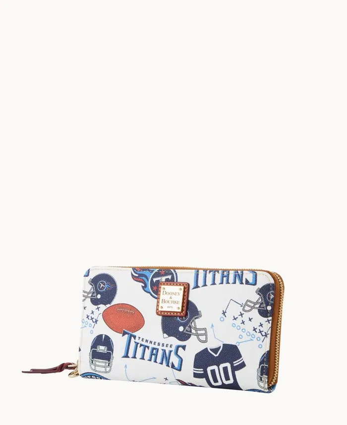 Dooney and Bourke NFL Titans Large Zip Around Wristlet Titans WomenMen Wallets Dooney and Bourke NFL Titans Large Zip Around Wristlet Titans WomenMen Wallets