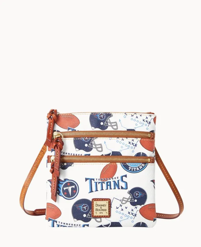 Dooney and Bourke NFL Titans N S Triple Zip Crossbody Titans WomenMen Crossbodies Dooney and Bourke NFL Titans N S Triple Zip Crossbody Titans WomenMen Crossbodies
