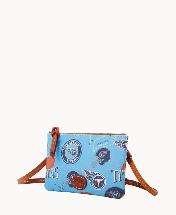 Dooney and Bourke NFL Titans Top Zip Crossbody Titans WomenMen Crossbodies
