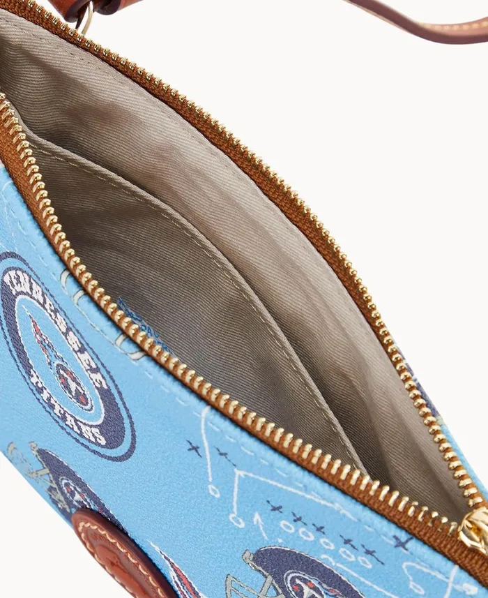 Dooney and Bourke NFL Titans Top Zip Crossbody Titans WomenMen Crossbodies