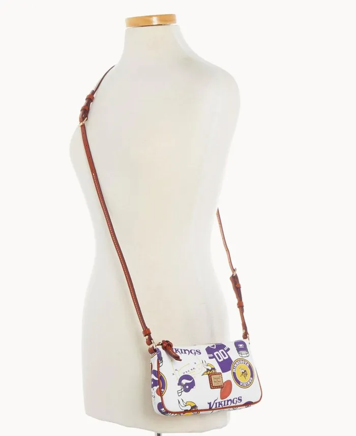 Dooney and Bourke NFL Vikings Lexi Crossbody Sm Coin Case Vikings WomenMen Crossbodies Dooney and Bourke NFL Vikings Lexi Crossbody Sm Coin Case Vikings WomenMen Crossbodies