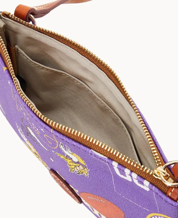 Dooney and Bourke NFL Vikings Top Zip Crossbody Vikings WomenMen Crossbodies Dooney and Bourke NFL Vikings Top Zip Crossbody Vikings WomenMen Crossbodies