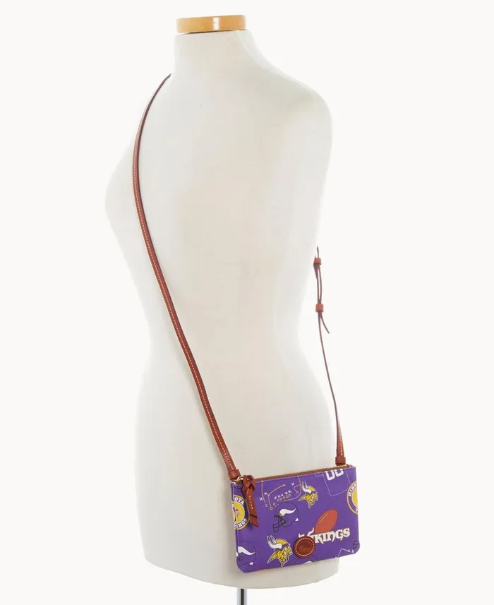 Dooney and Bourke NFL Vikings Top Zip Crossbody Vikings WomenMen Crossbodies Dooney and Bourke NFL Vikings Top Zip Crossbody Vikings WomenMen Crossbodies
