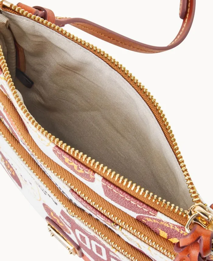 Dooney and Bourke NFL Washington N S Triple Zip Crossbody Washington WomenMen Crossbodies Dooney and Bourke NFL Washington N S Triple Zip Crossbody Washington WomenMen Crossbodies