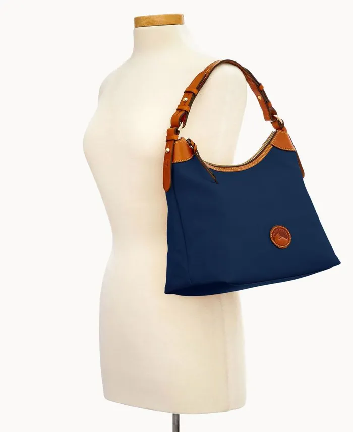 Dooney and Bourke Nylon Large Erica Navy WomenMen Shoulder Bags