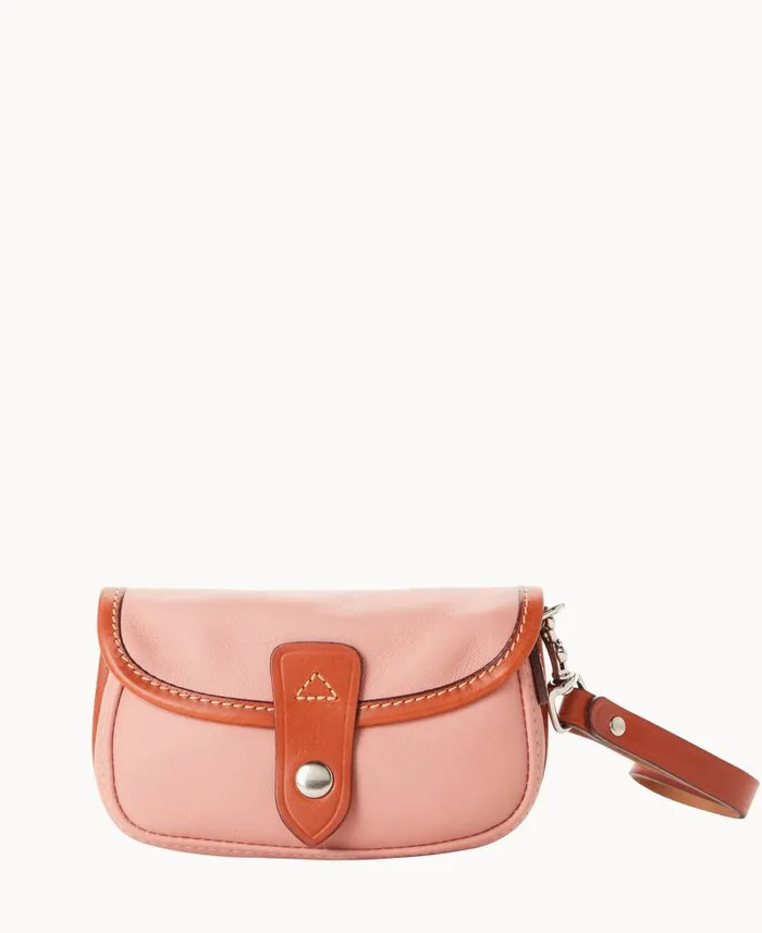 Dooney and Bourke Oncour Elba Flap Wristlet Blush WomenMen Wallets