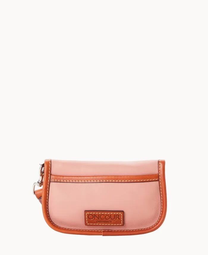 Dooney and Bourke Oncour Elba Flap Wristlet Blush WomenMen Wallets