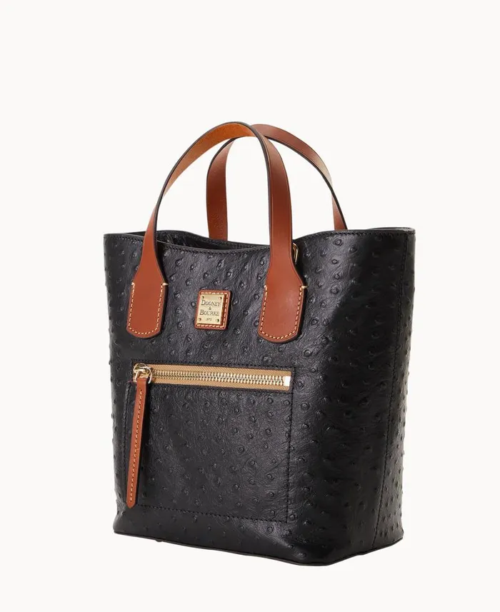 Dooney and Bourke Ostrich Brinley Black WomenMen Shoulder Bags