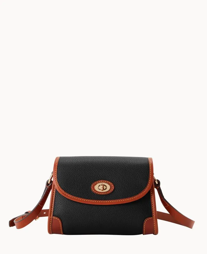 Dooney and Bourke Pebble Grain 20 Crossbody Black WomenMen Crossbodies