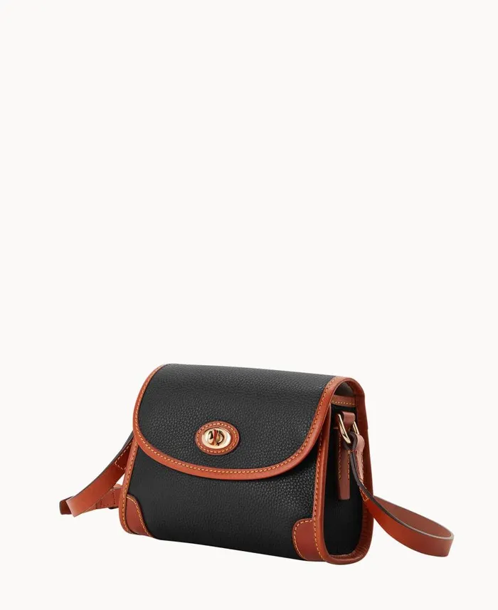 Dooney and Bourke Pebble Grain 20 Crossbody Black WomenMen Crossbodies