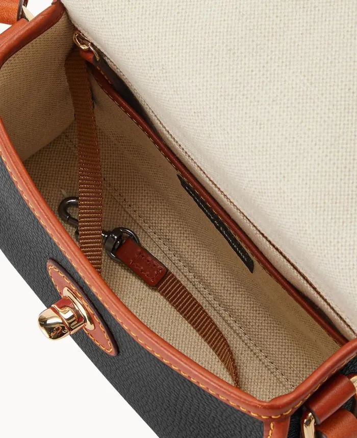 Dooney and Bourke Pebble Grain 20 Crossbody Black WomenMen Crossbodies