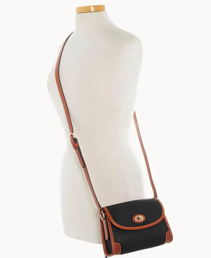 Dooney and Bourke Pebble Grain 20 Crossbody Black WomenMen Crossbodies