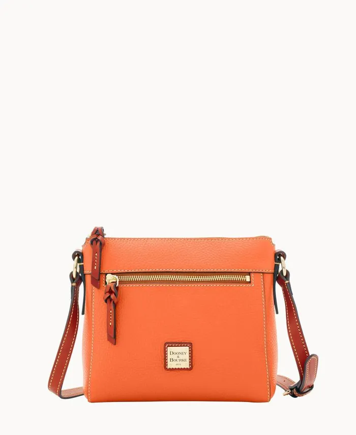Dooney and Bourke Pebble Grain Allison Crossbody Coral WomenMen Crossbodies