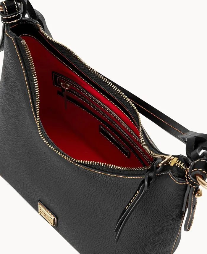 Dooney and Bourke Pebble Grain Bryce Hobo Black Black WomenMen Shoulder Bags Dooney and Bourke Pebble Grain Bryce Hobo Black Black WomenMen Shoulder Bags