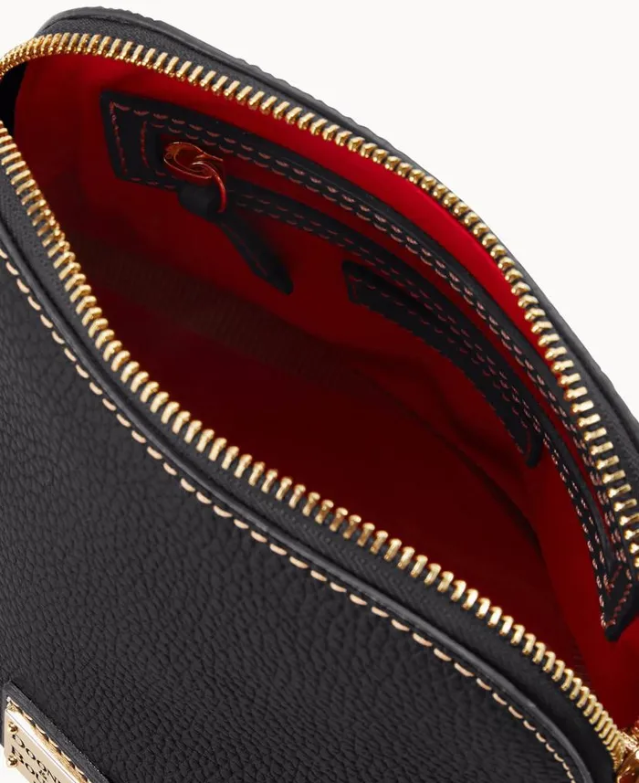 Dooney and Bourke Pebble Grain Domed Crossbody Black Black WomenMen Crossbodies Dooney and Bourke Pebble Grain Domed Crossbody Black Black WomenMen Crossbodies