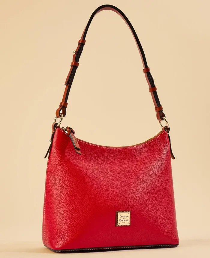 Dooney and Bourke Pebble Grain Hobo Black Black WomenMen Shoulder Bags