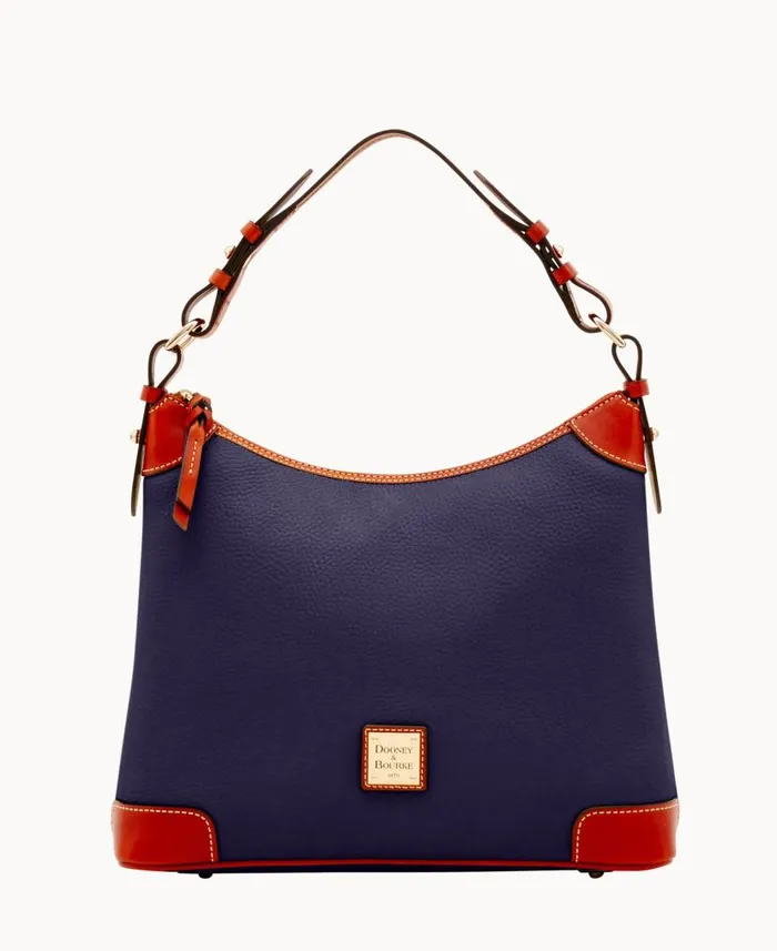 Dooney and Bourke Pebble Grain Hobo Midnight Blue WomenMen Shoulder Bags
