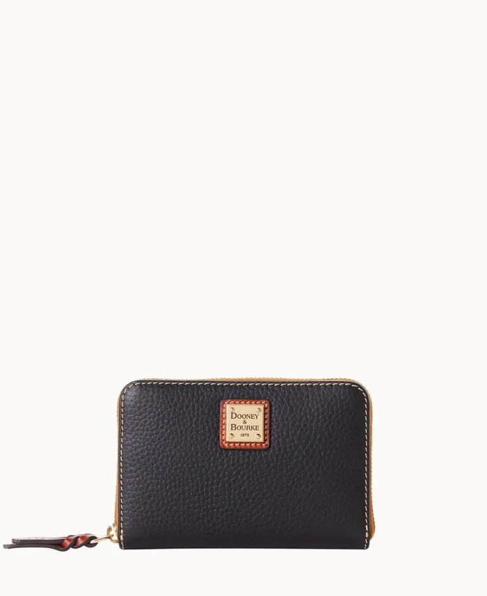 Dooney and Bourke Pebble Grain Medium Zip Around Wallet Black WomenMen Wallets Dooney and Bourke Pebble Grain Medium Zip Around Wallet Black WomenMen Wallets