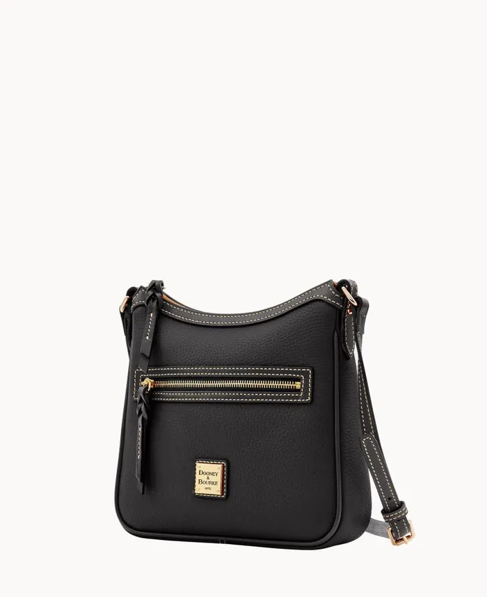 Dooney and Bourke Pebble Grain Pocket Crossbody Black Black WomenMen Crossbodies Dooney and Bourke Pebble Grain Pocket Crossbody Black Black WomenMen Crossbodies