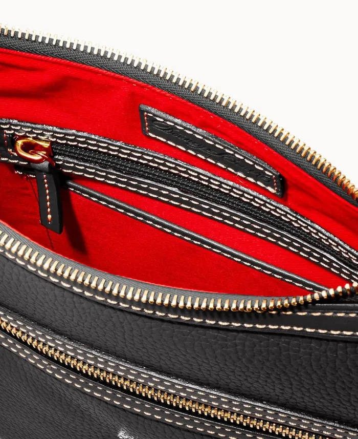 Dooney and Bourke Pebble Grain Pocket Crossbody Black Black WomenMen Crossbodies Dooney and Bourke Pebble Grain Pocket Crossbody Black Black WomenMen Crossbodies
