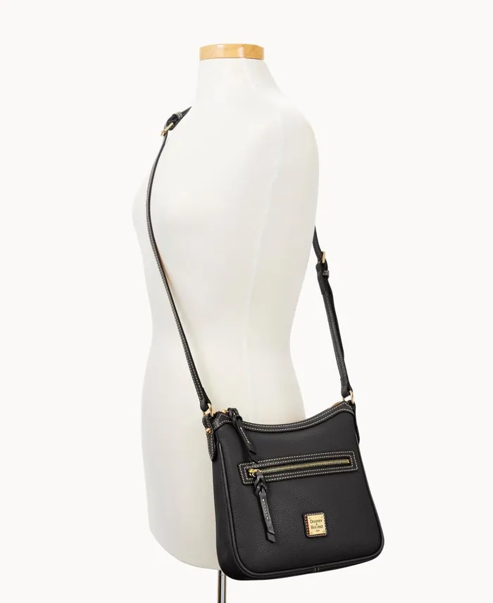 Dooney and Bourke Pebble Grain Pocket Crossbody Black Black WomenMen Crossbodies Dooney and Bourke Pebble Grain Pocket Crossbody Black Black WomenMen Crossbodies