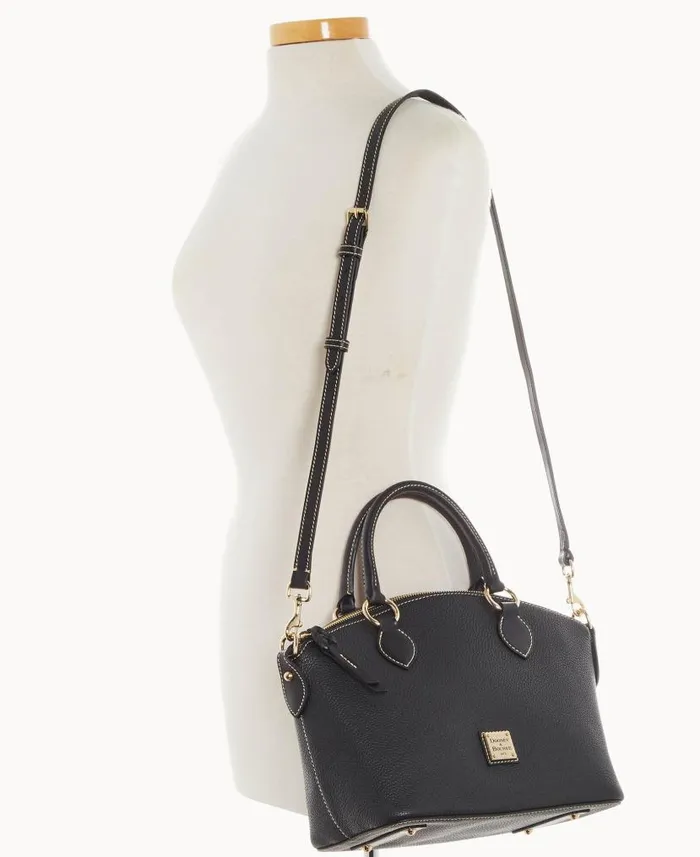 Dooney and Bourke Pebble Grain Satchel Black Black WomenMen Satchels