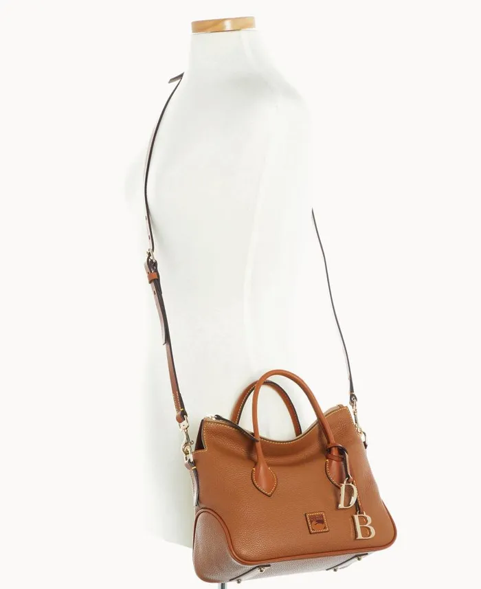 Dooney and Bourke Pebble Grain Satchel Caramel WomenMen Satchels
