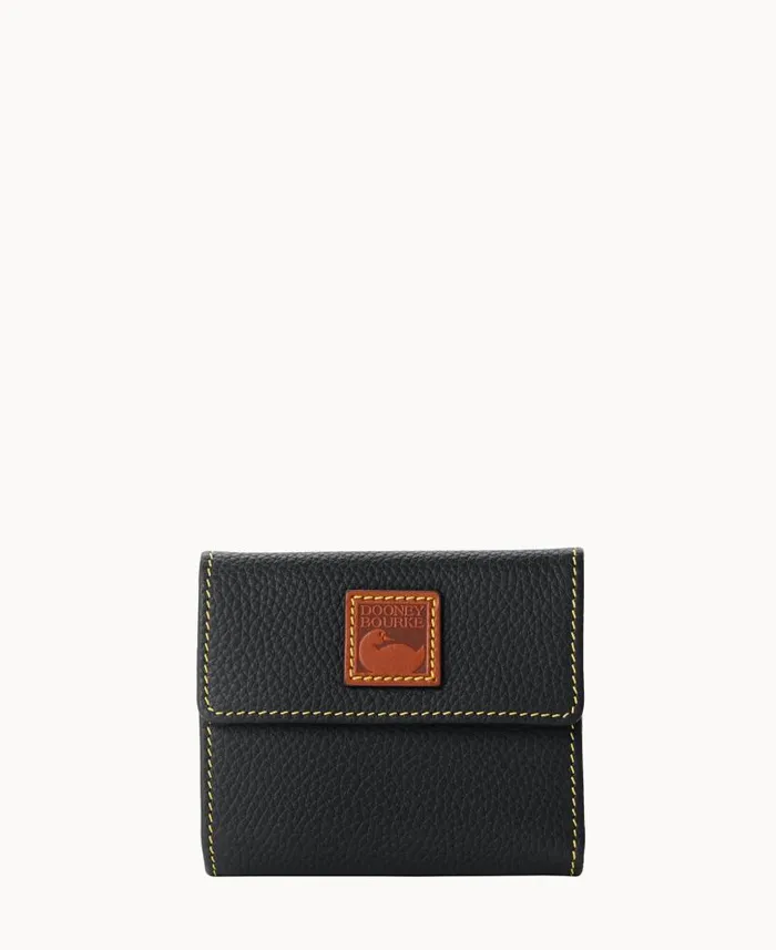 Dooney and Bourke Pebble Grain Small Flap Credit Card Wallet Black WomenMen Wallets Dooney and Bourke Pebble Grain Small Flap Credit Card Wallet Black WomenMen Wallets