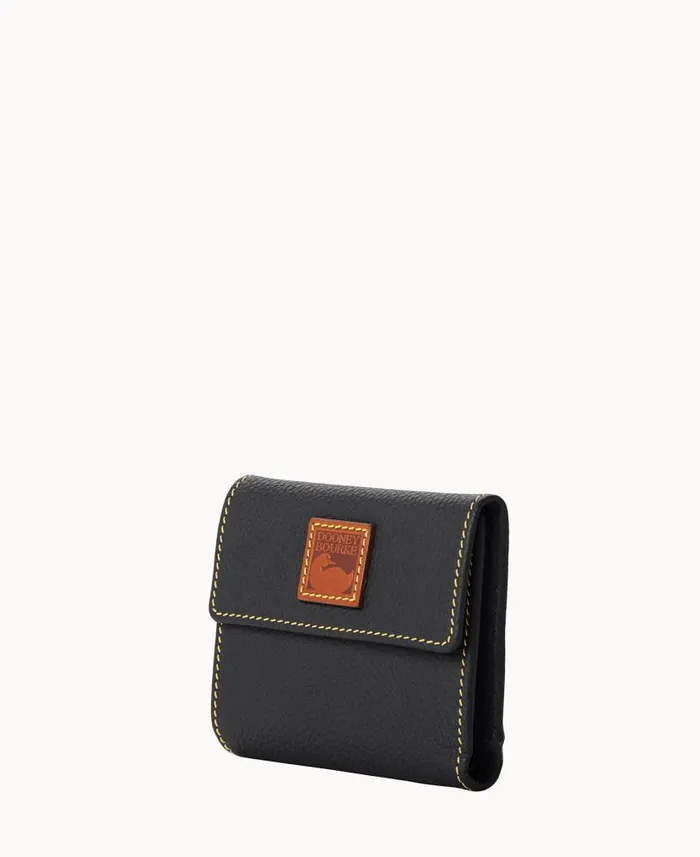 Dooney and Bourke Pebble Grain Small Flap Credit Card Wallet Black WomenMen Wallets Dooney and Bourke Pebble Grain Small Flap Credit Card Wallet Black WomenMen Wallets