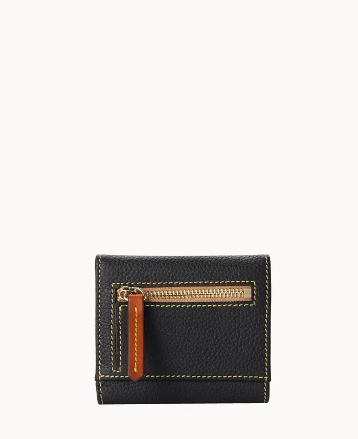 Dooney and Bourke Pebble Grain Small Flap Credit Card Wallet Black WomenMen Wallets Dooney and Bourke Pebble Grain Small Flap Credit Card Wallet Black WomenMen Wallets