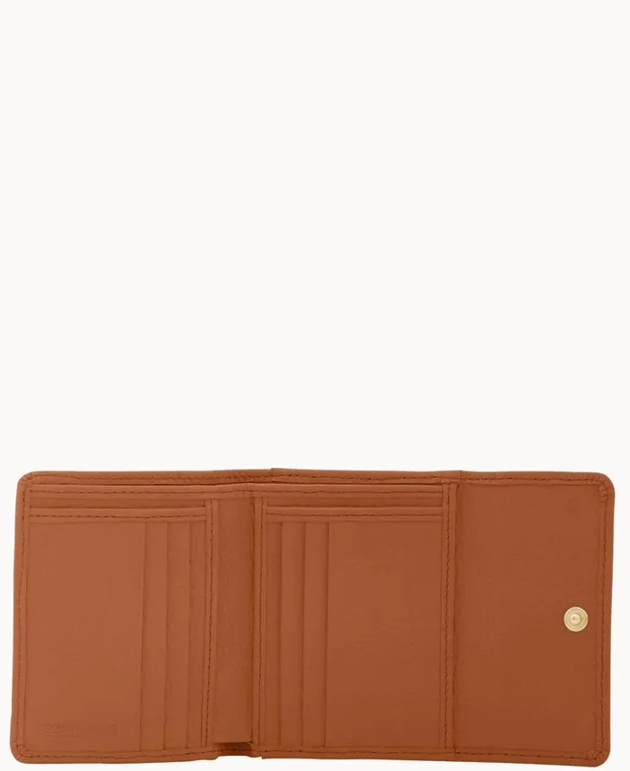 Dooney and Bourke Pebble Grain Small Flap Credit Card Wallet Caramel WomenMen Wallets Dooney and Bourke Pebble Grain Small Flap Credit Card Wallet Caramel WomenMen Wallets