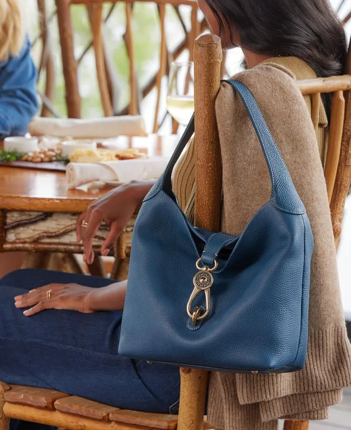 Dooney and Bourke Pebble Grain Small Logo Lock Sac Jeans WomenMen Shoulder Bags Dooney and Bourke Pebble Grain Small Logo Lock Sac Jeans WomenMen Shoulder Bags
