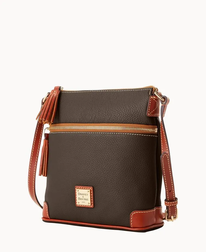 Dooney and Bourke Pebble Grain Small Tassel Crossbody Brown Tmoro WomenMen Crossbodies Dooney and Bourke Pebble Grain Small Tassel Crossbody Brown Tmoro WomenMen Crossbodies