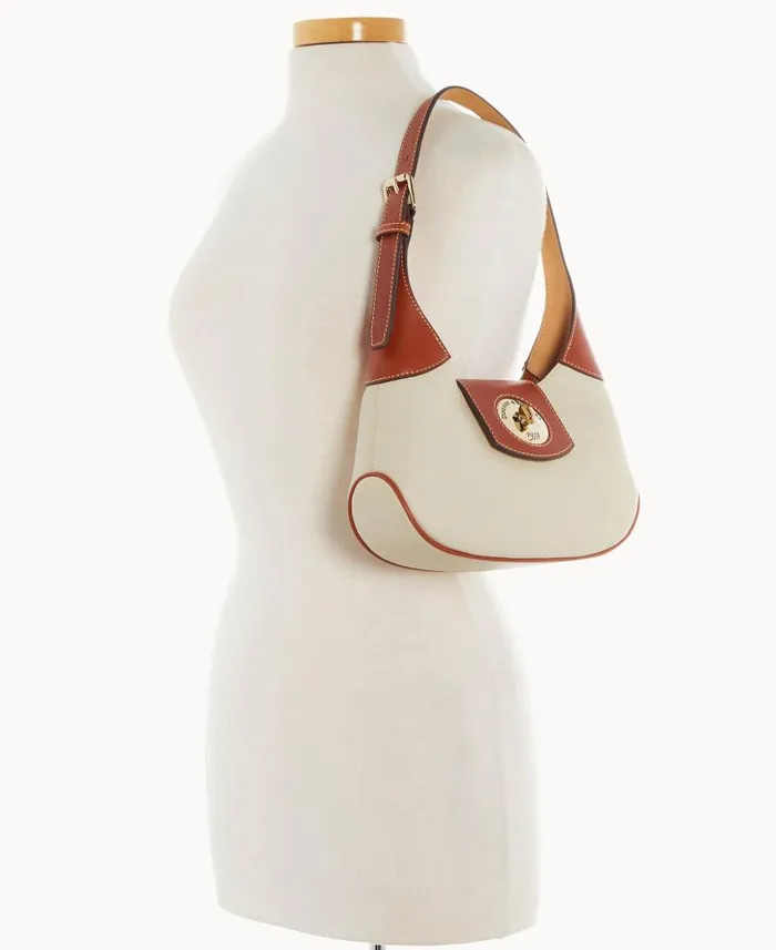 Dooney and Bourke Pebble Turnlock Hobo 26 Bone WomenMen Shoulder Bags