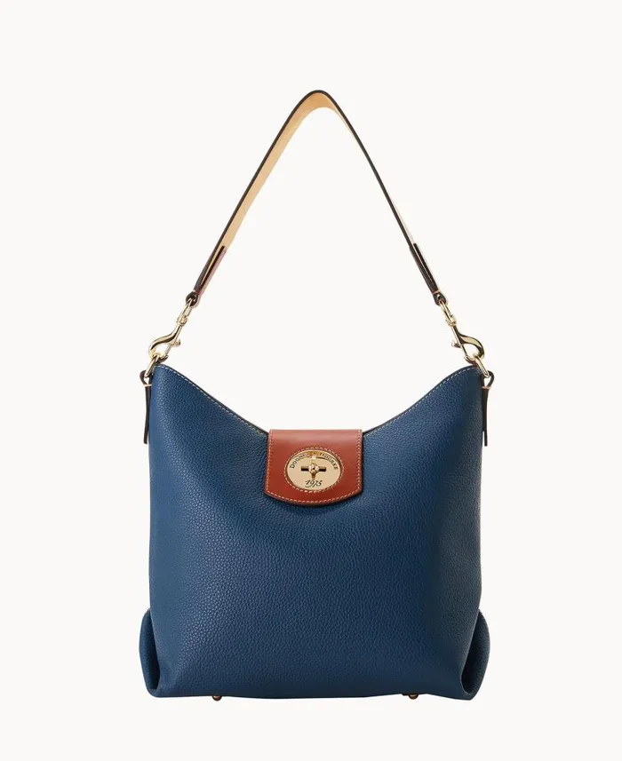 Dooney and Bourke Pebble Turnlock Sac 30 Jeans WomenMen Shoulder Bags