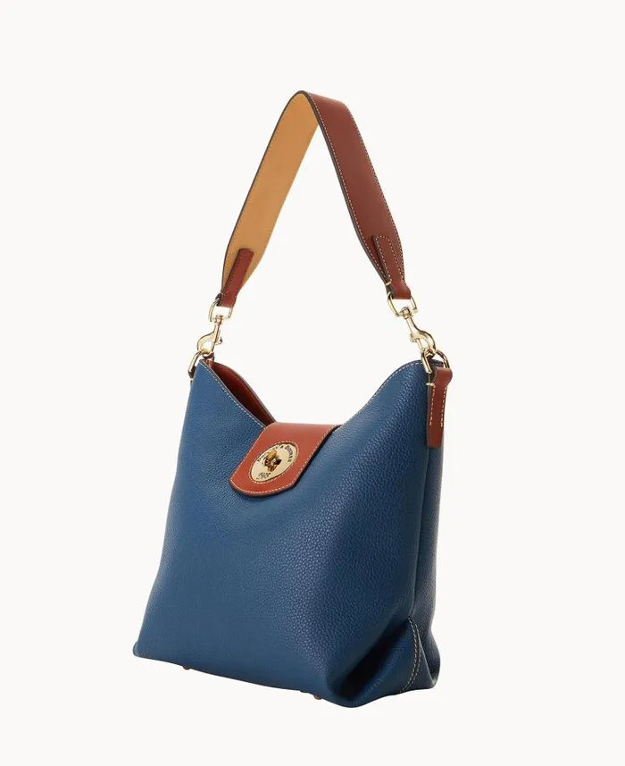 Dooney and Bourke Pebble Turnlock Sac 30 Jeans WomenMen Shoulder Bags