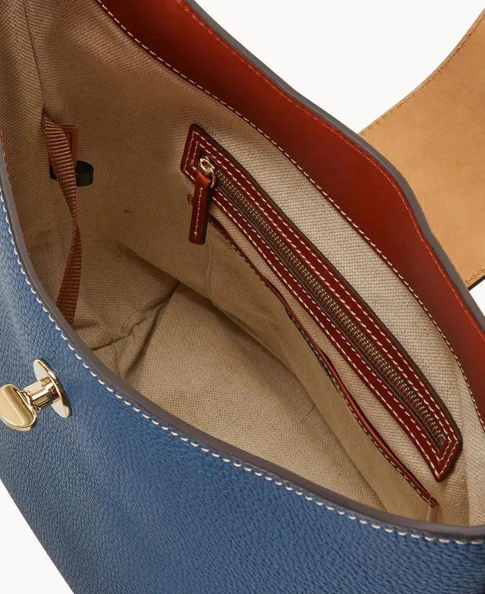 Dooney and Bourke Pebble Turnlock Sac 30 Jeans WomenMen Shoulder Bags