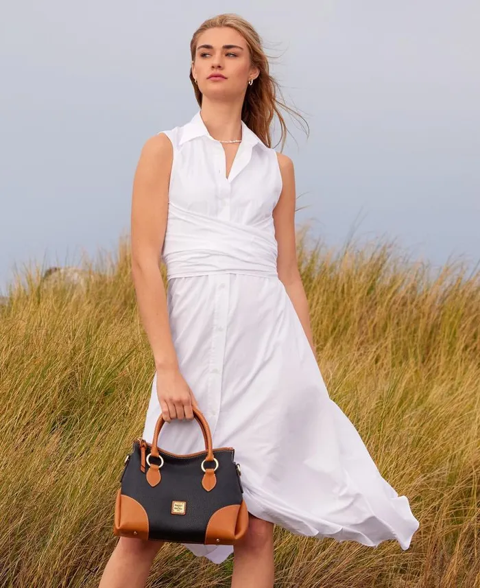 Dooney and Bourke Pebble With Florentine Trim Satchel 30 Black WomenMen Satchels Dooney and Bourke Pebble With Florentine Trim Satchel 30 Black WomenMen Satchels