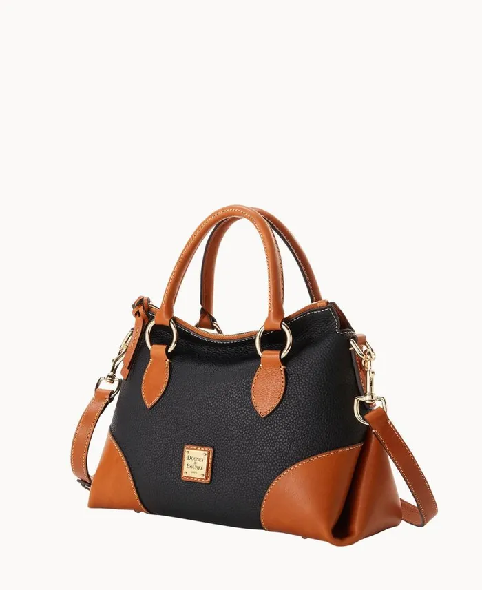 Dooney and Bourke Pebble With Florentine Trim Satchel 30 Black WomenMen Satchels Dooney and Bourke Pebble With Florentine Trim Satchel 30 Black WomenMen Satchels