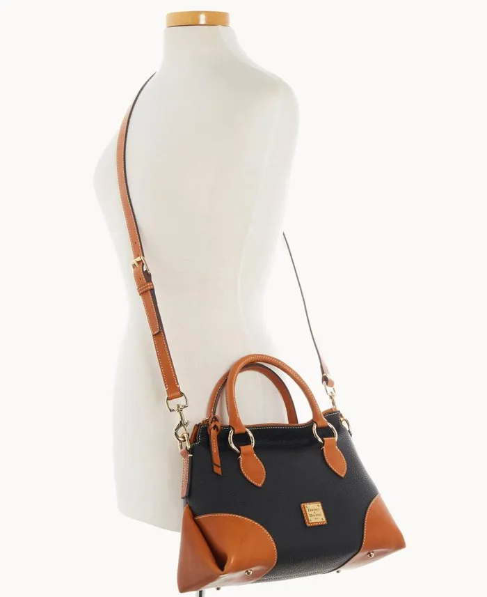 Dooney and Bourke Pebble With Florentine Trim Satchel 30 Black WomenMen Satchels Dooney and Bourke Pebble With Florentine Trim Satchel 30 Black WomenMen Satchels