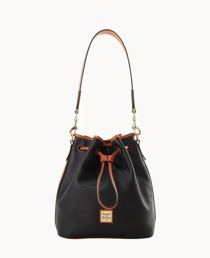 Dooney and Bourke Penrose Drawstring Black WomenMen Shoulder Bags