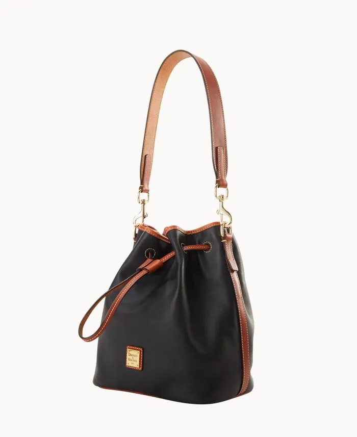Dooney and Bourke Penrose Drawstring Black WomenMen Shoulder Bags